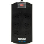 Zapatilla Enchufe Protector Tensión Forza 6 Tomas + USB - Imagen 2